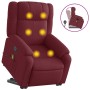 Sillón reclinable de masaje elevable tela rojo tinto by , Armchairs - Ref: Foro24-3205217, Price: 258,82 €, Discount: %