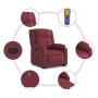 Sillón reclinable de masaje elevable tela rojo tinto by , Armchairs - Ref: Foro24-3205217, Price: 258,82 €, Discount: %