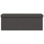 Banco de almacenaje plegable de lino sintético gris oscuro de , Bancos para recibidores y almacenamiento - Ref: Foro24-374904...