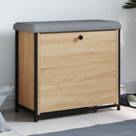 Banco zapatero con cajón abatible roble Sonoma