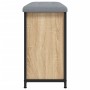 Banco zapatero con cajón abatible roble Sonoma 62x32x56 cm by , Benches for halls and storage - Ref: Foro24-835118, Price: 73...