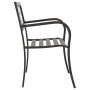 Banco de jardín 125 cm acero negro de vidaXL, Bancos de jardín - Ref: Foro24-317133, Precio: 105,19 €, Descuento: %