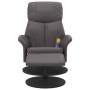 Sillón de masaje reclinable con reposapiés cuero sintético gris de , Sillones - Ref: Foro24-356639, Precio: 153,22 €, Descuen...