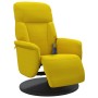 Sillón reclinable masaje con reposapiés terciopelo amarillo by , Armchairs - Ref: Foro24-356698, Price: 199,50 €, Discount: %