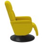 Sillón reclinable masaje con reposapiés terciopelo amarillo by , Armchairs - Ref: Foro24-356698, Price: 199,50 €, Discount: %