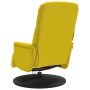 Sillón reclinable masaje con reposapiés terciopelo amarillo by , Armchairs - Ref: Foro24-356698, Price: 199,50 €, Discount: %
