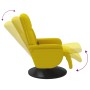 Sillón reclinable masaje con reposapiés terciopelo amarillo by , Armchairs - Ref: Foro24-356698, Price: 199,50 €, Discount: %