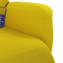 Sillón reclinable masaje con reposapiés terciopelo amarillo by , Armchairs - Ref: Foro24-356698, Price: 199,50 €, Discount: %