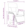 Sillón reclinable masaje con reposapiés terciopelo amarillo by , Armchairs - Ref: Foro24-356698, Price: 199,50 €, Discount: %