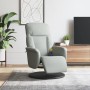 Sillón reclinable masaje con reposapiés terciopelo gris claro by , Armchairs - Ref: Foro24-356693, Price: 224,46 €, Discount: %