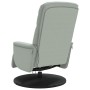 Sillón reclinable masaje con reposapiés terciopelo gris claro by , Armchairs - Ref: Foro24-356693, Price: 224,46 €, Discount: %