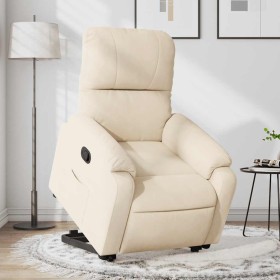 Sillón reclinable elevable tela de microfibra beige by , Armchairs - Ref: Foro24-3204934, Price: 304,17 €, Discount: %