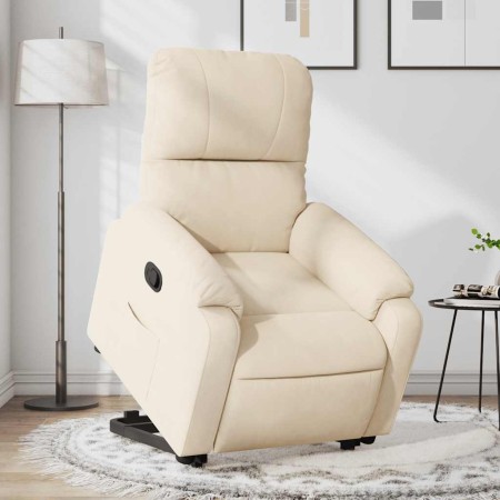 Sillón reclinable elevable tela de microfibra beige | Foro24.es | Tu tienda online para hogar, jardín y más Foro24.es