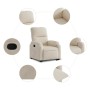 Sillón reclinable elevable tela de microfibra beige | Foro24.es | Tu tienda online para hogar, jardín y más Foro24.es