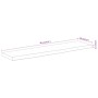 Estante pared rectangular madera acacia borde vivo 80x20x2,5 cm by , Table tops - Ref: Foro24-370226, Price: 31,15 €, Discoun...