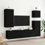 Mueble de TV de pared madera de ingeniería negro 40,5x30x90 cm | Foro24.es | Tu tienda online para hogar, jardín y más Foro24.es