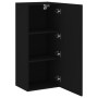 Mueble de TV de pared madera de ingeniería negro 40,5x30x90 cm | Foro24.es | Tu tienda online para hogar, jardín y más Foro24.es