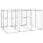 Perrera de exterior de acero galvanizado 7,26 m² de vidaXL, Casetas y cercados para perros - Ref: Foro24-3082283, Precio: 483...