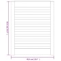 Puerta de armario de lamas madera pino blanco 61,5x49,4 cm | Foro24.es | Tu tienda online para hogar, jardín y más Foro24.es