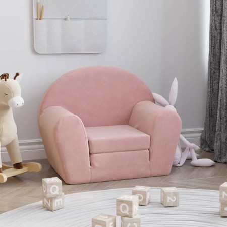 Sofá cama para niños felpa suave rosa | Foro24.es | Tu tienda online para hogar, jardín y más Foro24.es