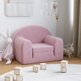 Sofá cama para niños felpa suave rosa von , Baby- und Kleinkindmöbel - Ref: Foro24-357021, Preis: 41,90 €, Rabatt: %