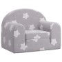 Sofá cama de niños felpa suave gris claro con estrellas von , Baby- und Kleinkindmöbel - Ref: Foro24-357016, Preis: 41,66 €, ...