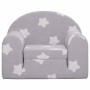 Sofá cama de niños felpa suave gris claro con estrellas von , Baby- und Kleinkindmöbel - Ref: Foro24-357016, Preis: 41,66 €, ...