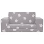 Sofá de niños de 2 plazas felpa suave gris claro con estrellas by , Baby and Toddler Furniture - Ref: Foro24-357028, Price: 5...