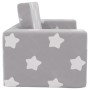 Sofá de niños de 2 plazas felpa suave gris claro con estrellas by , Baby and Toddler Furniture - Ref: Foro24-357028, Price: 5...