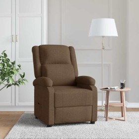 Sillón reclinable de tela marrón by , Armchairs - Ref: Foro24-340183, Price: 218,47 €, Discount: %