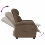 Sillón reclinable de tela marrón de , Sillones - Ref: Foro24-340183, Precio: 218,47 €, Descuento: %