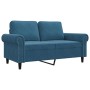Sofá de 2 plazas terciopelo azul 120 cm de , Sofás - Ref: Foro24-359528, Precio: 244,69 €