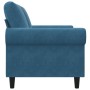 Sofá de 2 plazas terciopelo azul 120 cm by , Sofas - Ref: Foro24-359528, Price: 244,81 €, Discount: %