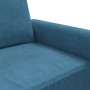 Sofá de 2 plazas terciopelo azul 120 cm de , Sofás - Ref: Foro24-359528, Precio: 244,69 €