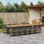 Set comedor de jardín con cojines 13 pzas ratán sintético gris by , Garden sets - Ref: Foro24-3210950, Price: 895,17 €, Disco...