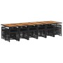 Set de muebles jardín 17 pzas con cojines ratán sintético negro von , Gartensets - Ref: Foro24-3211011, Preis: 1,00 €, Rabatt: %