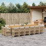 Set comedor de jardín 17 pzas con cojines ratán sintético beige von , Gartensets - Ref: Foro24-3211072, Preis: 1,00 €, Rabatt: %