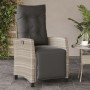 Sillón reclinable jardín y reposapiés 2 uds ratán PE gris claro von , Gartenstühle - Ref: Foro24-365246, Preis: 284,43 €, Rab...