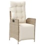 Set comedor de jardín 9 pzas con cojines ratán sintético beige by , Garden sets - Ref: Foro24-3213373, Price: 1,00 €, Discoun...