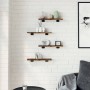 Estantes pared 4 uds madera ingeniería roble humo 40x10x1,5 cm von , Regale - Ref: Foro24-838195, Preis: 15,85 €, Rabatt: %