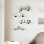 Estantes pared 2 uds madera ingeniería gris Sonoma 40x10x1,5 cm