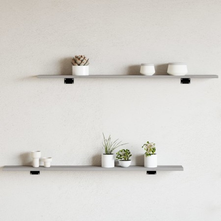 Estantes pared 4 uds madera ingeniería gris Sonoma 100x10x1,5cm by , Shelves - Ref: Foro24-838287, Price: 22,01 €, Discount: %