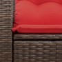 Sofá de jardín con cojines 2 plazas ratán sintético marrón by , Outdoor sofas - Ref: Foro24-366245, Price: 194,24 €, Discount: %