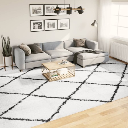 Alfombra de pelo largo moderna PAMPLONA crema y negro 300x400cm de , Alfombras - Ref: Foro24-375374, Precio: 197,34 €, Descue...