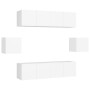 Set de muebles de salón TV 6 piezas madera de ingeniería blanco von , TV-Möbel - Ref: Foro24-3078682, Preis: 191,56 €, Rabatt: %