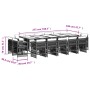 Set comedor de jardín con cojines 15 pzas ratán sintético negro by , Garden sets - Ref: Foro24-3211051, Price: 858,76 €, Disc...