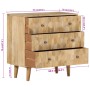 Cajonera de madera maciza de mango 70x35x70 cm von , Sideboards - Ref: Foro24-358184, Preis: 274,38 €, Rabatt: %