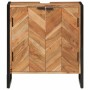 Mueble de baño madera maciza de acacia y hierro 55x35x60 cm by , Bathroom furniture - Ref: Foro24-372747, Price: 229,03 €, Di...