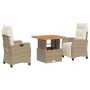 Set comedor de jardín 3 pzas con cojines ratán sintético beige von , Gartensets - Ref: Foro24-3277411, Preis: 366,96 €, Rabat...