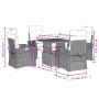 Set comedor de jardín 5 pzas con cojines ratán sintético beige von , Gartensets - Ref: Foro24-3277424, Preis: 711,59 €, Rabat...